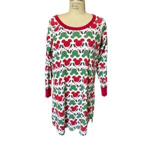 Hanna Andersson Adult Disney Holiday Long Sleeve Nightshirt Size Medium